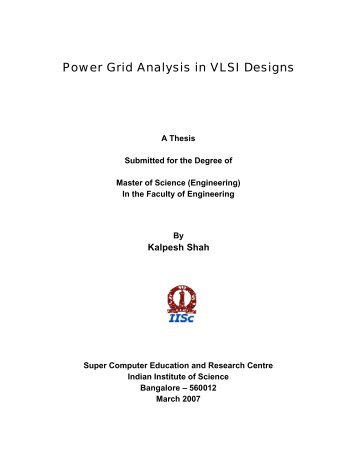 Power Grid Analysis in VLSI Designs - SERC