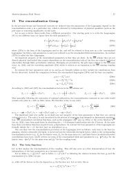 15 The renormalization Group