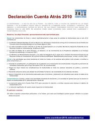 DeclaraciÃ³n Cuenta AtrÃ¡s 2010 - Countdown 2010