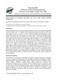 Yield Component of Amaranth (Amaranthus spp ... - Tropentag