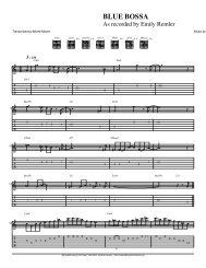 Blue Bossa.ptb - Guitar Jazz Tabs