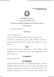 TAR Friuli Venezia Giulia Trieste sez. I 28/9 ... - Appalti e Contratti