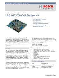 LBB 4433/00 Call Station Kit - Bosch