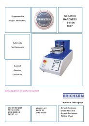 SCRATCH HARDNESS TESTER 430 P