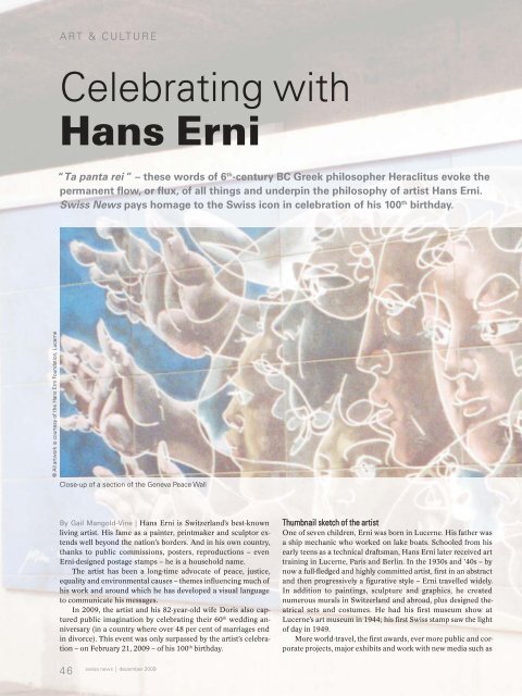 Hans Erni - Swiss News