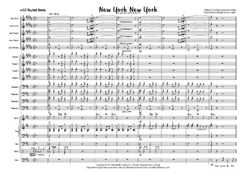 New York New York (Theme from) published score - Lush Life Music