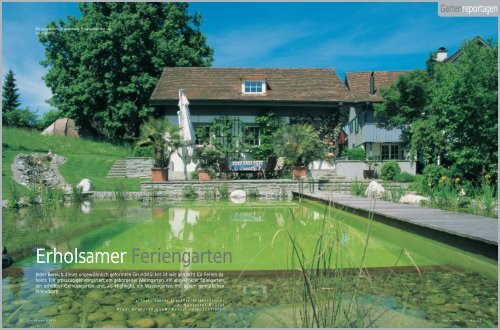 Erholsamer Feriengarten - Grünplan GmbH