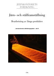 Bearbetning av lÃ¥nga produkter - Jernkontoret