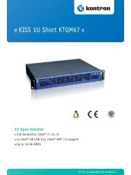 KISS 1U Short KTQM67 Â« - Kontron