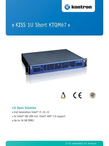 KISS 1U Short KTQM67 Â« - Kontron