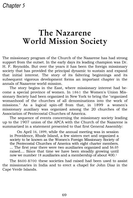 The Nazarene World Mission Society