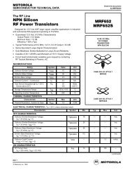NPN Silicon RF Power Transistor MRF464