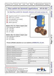to download a datasheet for the 615 & 622 DIY Flow ... - PVL Ltd