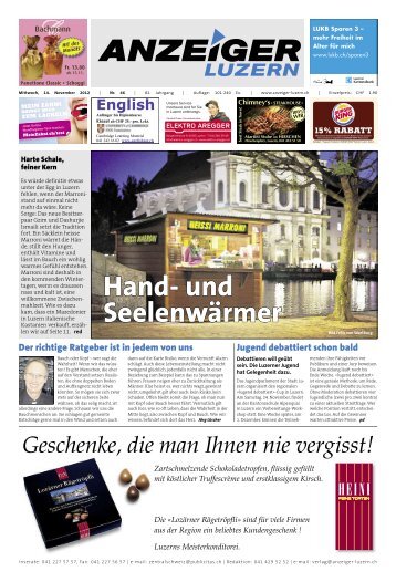 Anzeiger Luzern, Ausgabe 46, 14. November 2012