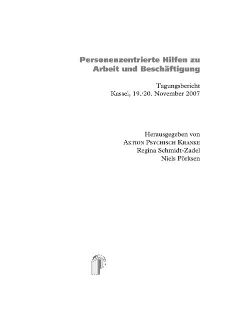 Personenzentrierte Hilfen zu Arbeit und Beschäftigung