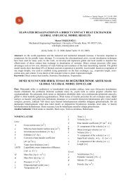 seawater desalination in a direct contact heat exchanger