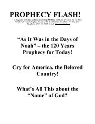 PROPHECY FLASH - Triumphpro.com