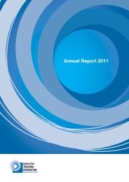 Annual Report 2011 - Industry Training Federation