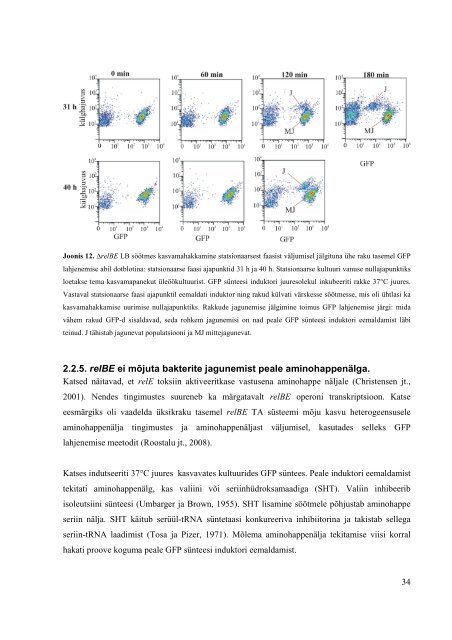 Echerichia coli kasvu heterogeensus ja toksiin-antitoksiini sÃ¼steemid