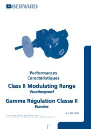 Class II Modulating Range Class II Modulating ... - Bernard Controls