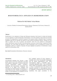 BIOINFORMATICS APPLIED IN BIOREMEDIATION - Bioaliment