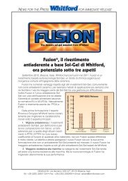 FusionÃ‚Â®, il rivestimento antiaderente a base Sol-Gel di Whitford, ora ...