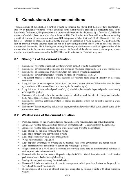 e-Waste Assessment Tanzania - e-Waste. This guide