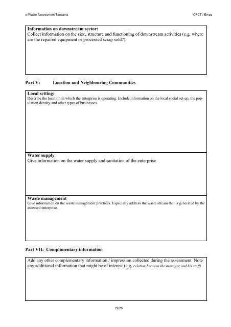 e-Waste Assessment Tanzania - e-Waste. This guide