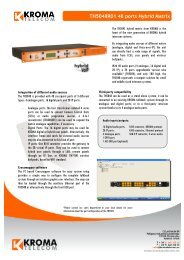 TH5048R01 48 ports Hybrid Matrix - Kroma