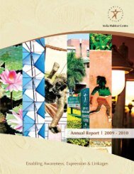 Director's Report - India Habitat Centre