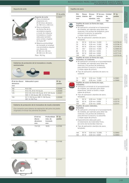 catalogo metabo discos