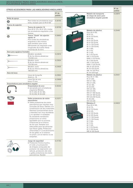 catalogo metabo discos