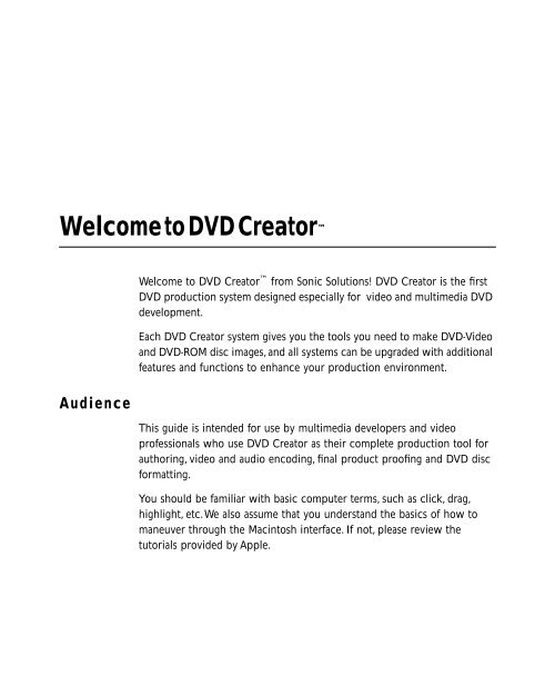 SonicDVD Creator - Audio Intervisual Design, Inc.