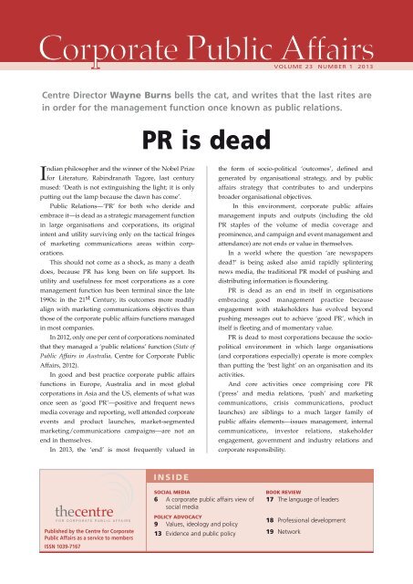 "PR is Dead." (PDF) - Odwyerpr.com