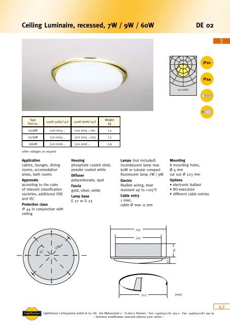 Ceiling Luminaire Recessed 2x36w Euromarine Equipement Fr