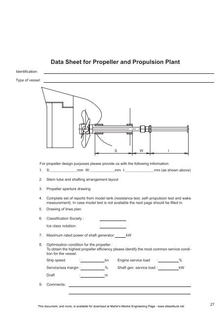 CP Propeller Equipment - Martin's Marine Engineering Page