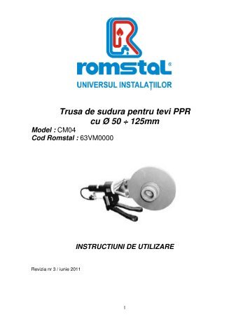 Manual tehnic - Romstal