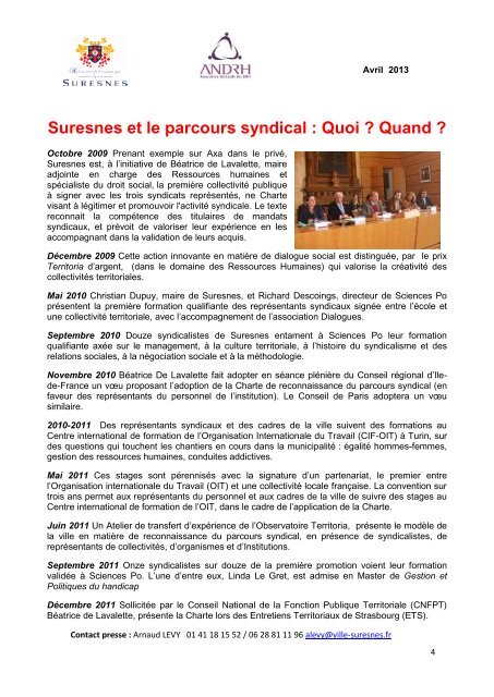 PremiÃ¨res Rencontres du dialogue social des secteurs ... - Suresnes