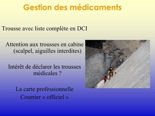 MÃ©decin d'expÃ©dition - Secours-montagne.fr