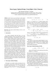 Mean Square Optimal Hedges Using Higher Order Moments