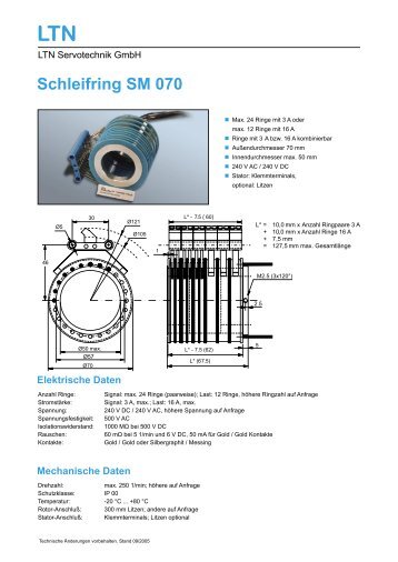 SM070 Schleifring Datenblatt - MACCON GmbH