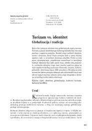 Turizam vs. identitet - EMZ