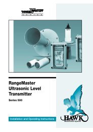 RangeMaster Ultrasonic Level Transmitter - Hawk Measurement ...