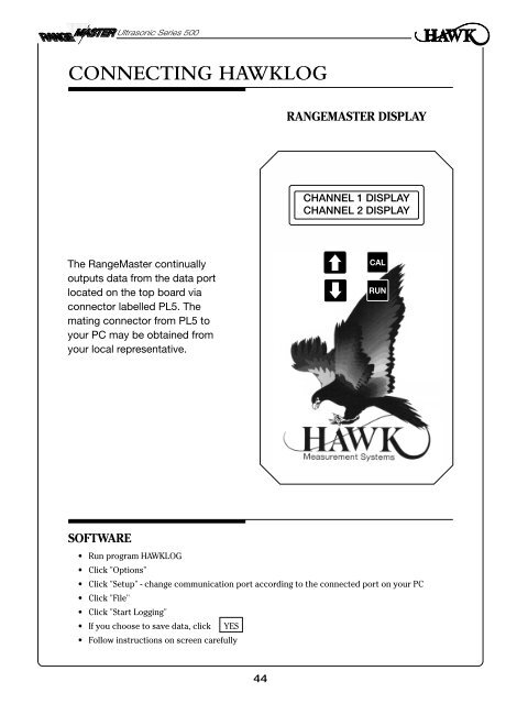 RangeMaster Ultrasonic Level Transmitter - Hawk Measurement ...