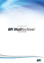 1 Verwenden von GFI MailArchiver - GFI.com