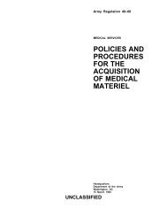 policies and procedures for the acquisition of medical materiel