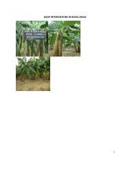 dasip interventions in rural areas - Ministry Of Agriculture, Food and ...