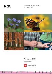 Jahresprogramm 2014 - Alfred Toepfer Akademie für Naturschutz