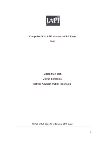 Contoh Soal Ujian CPA (AMSI)