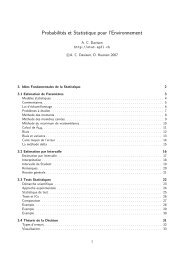 ProbabilitÃ©s et Statistique pour l'Environnement - EPFL